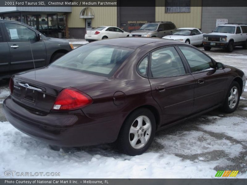 Chestnut Metallic / Medium Parchment 2001 Ford Taurus SES