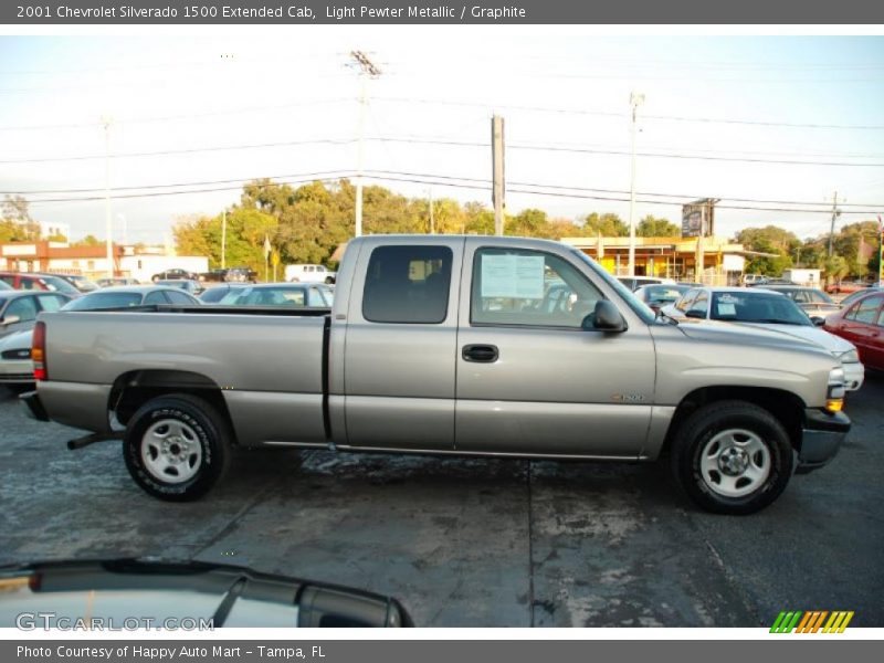 Light Pewter Metallic / Graphite 2001 Chevrolet Silverado 1500 Extended Cab