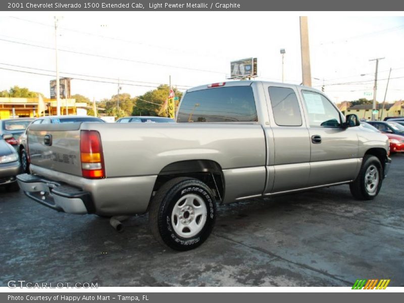 Light Pewter Metallic / Graphite 2001 Chevrolet Silverado 1500 Extended Cab