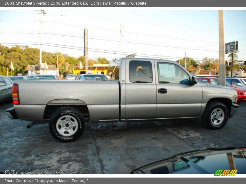 Light Pewter Metallic / Graphite 2001 Chevrolet Silverado 1500 Extended Cab