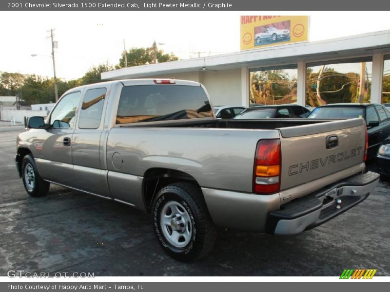 Light Pewter Metallic / Graphite 2001 Chevrolet Silverado 1500 Extended Cab