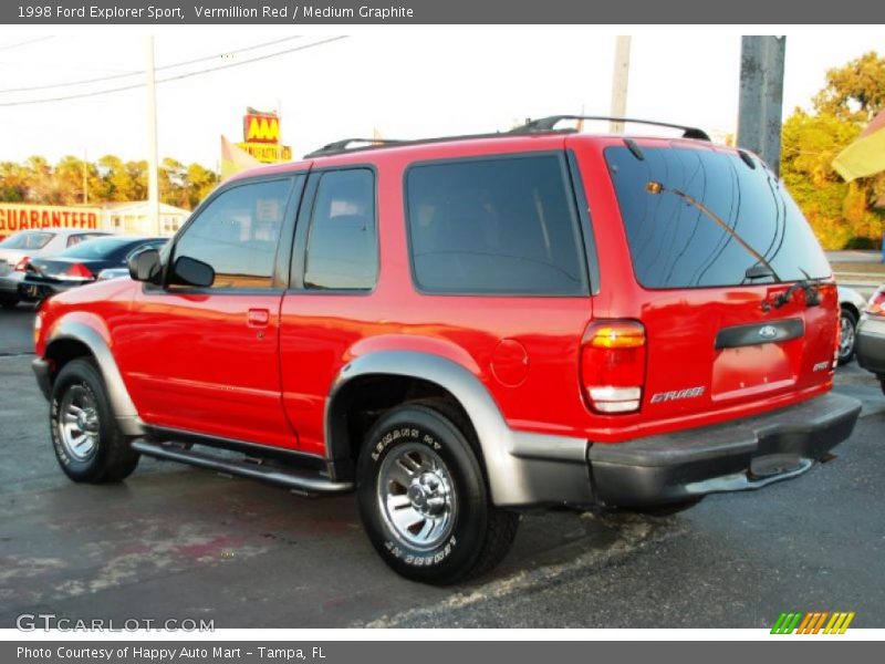 Vermillion Red / Medium Graphite 1998 Ford Explorer Sport