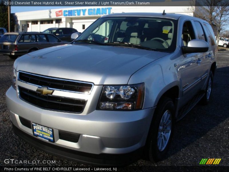 Sheer Silver Metallic / Light Titanium/Dark Titanium 2010 Chevrolet Tahoe Hybrid 4x4