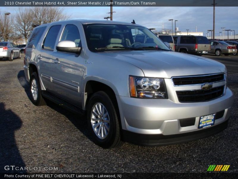 Sheer Silver Metallic / Light Titanium/Dark Titanium 2010 Chevrolet Tahoe Hybrid 4x4