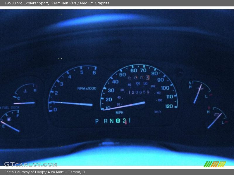 Vermillion Red / Medium Graphite 1998 Ford Explorer Sport