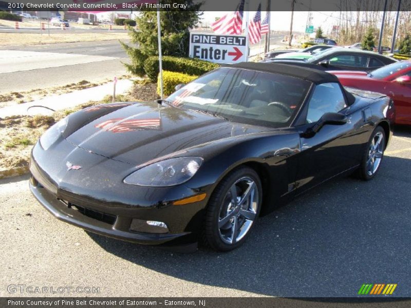 Black / Titanium Gray 2010 Chevrolet Corvette Convertible