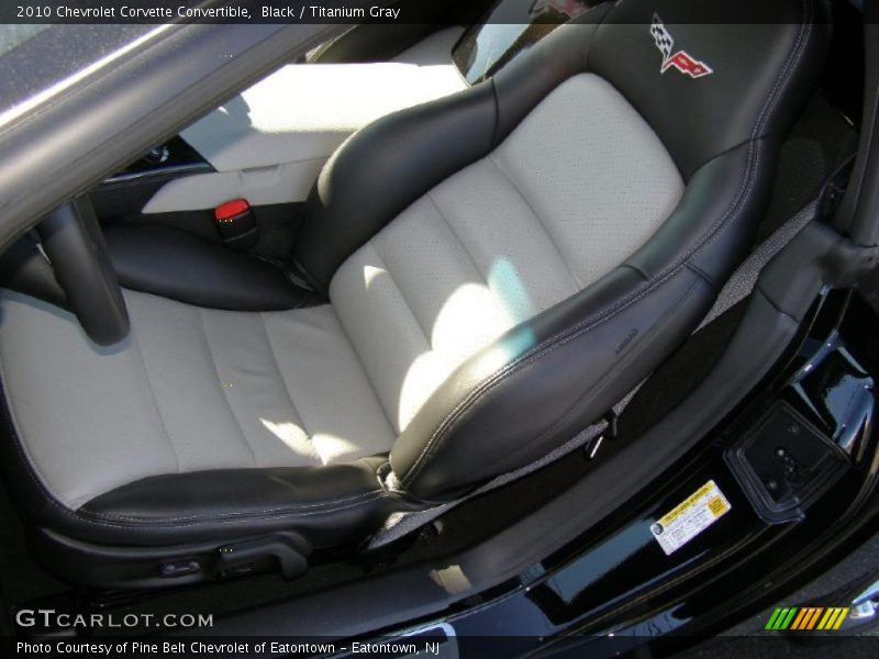  2010 Corvette Convertible Titanium Gray Interior