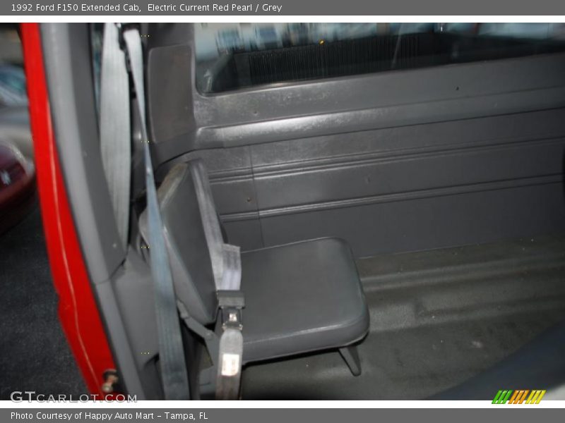 Electric Current Red Pearl / Grey 1992 Ford F150 Extended Cab