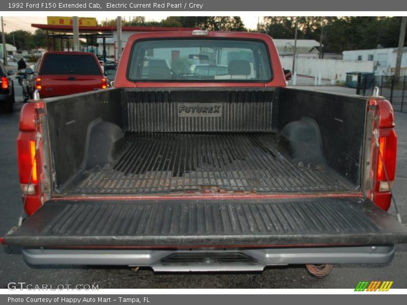 Electric Current Red Pearl / Grey 1992 Ford F150 Extended Cab