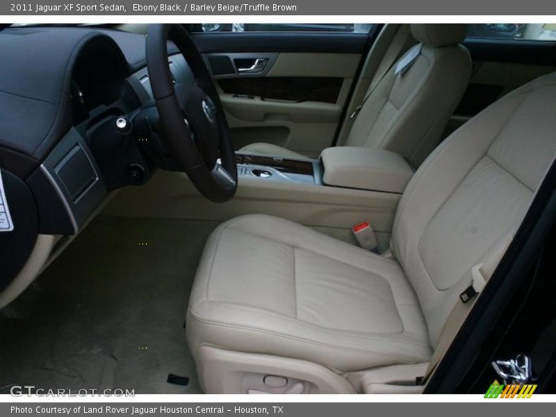 Ebony Black / Barley Beige/Truffle Brown 2011 Jaguar XF Sport Sedan