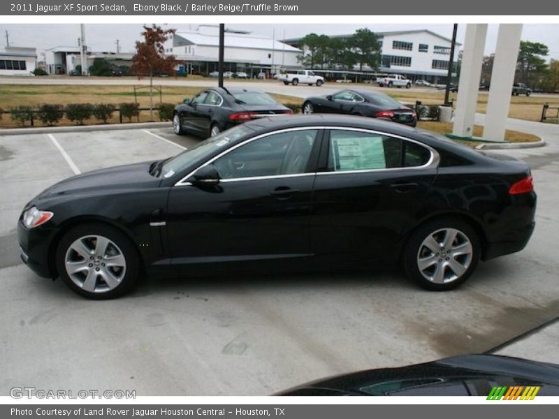 Ebony Black / Barley Beige/Truffle Brown 2011 Jaguar XF Sport Sedan