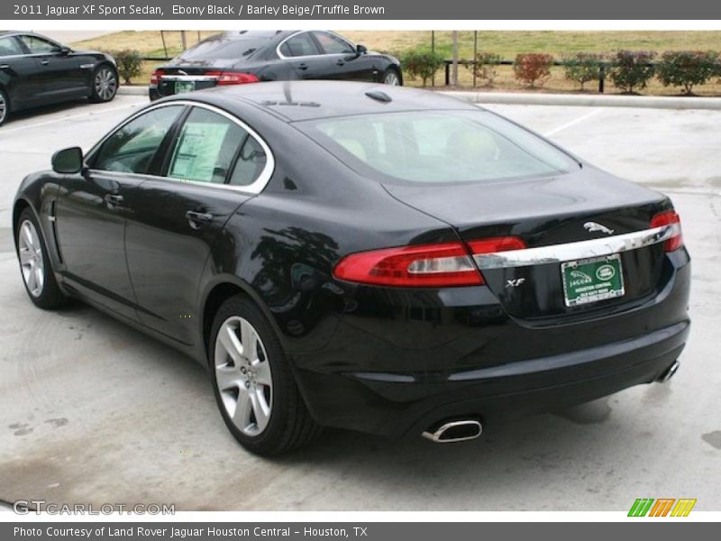 Ebony Black / Barley Beige/Truffle Brown 2011 Jaguar XF Sport Sedan