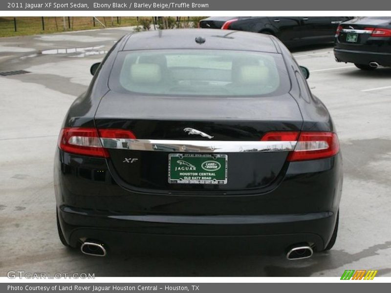 Ebony Black / Barley Beige/Truffle Brown 2011 Jaguar XF Sport Sedan