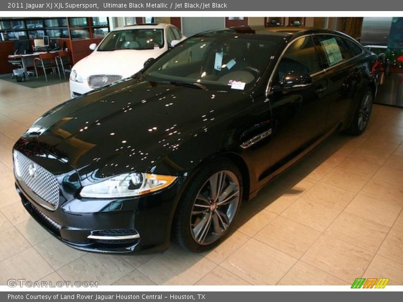 Ultimate Black Metallic / Jet Black/Jet Black 2011 Jaguar XJ XJL Supersport