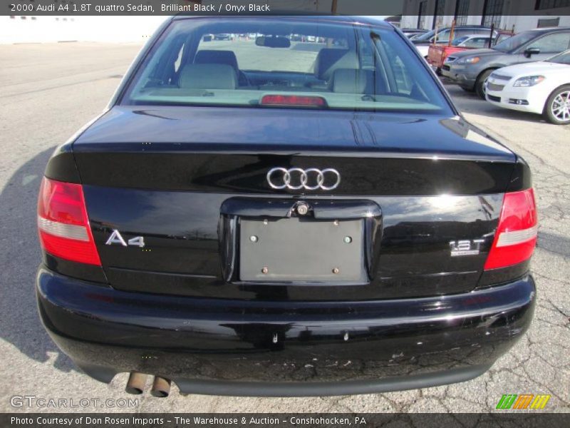 Brilliant Black / Onyx Black 2000 Audi A4 1.8T quattro Sedan