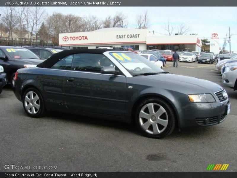 Dolphin Gray Metallic / Ebony 2006 Audi A4 3.0 quattro Cabriolet
