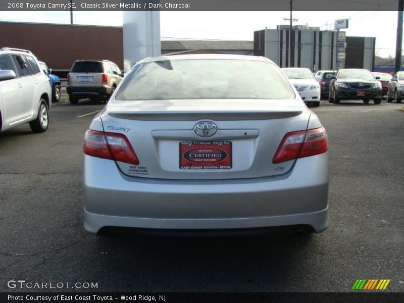 Classic Silver Metallic / Dark Charcoal 2008 Toyota Camry SE