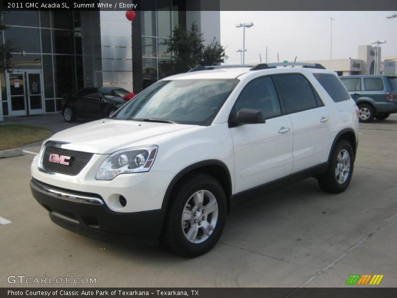 Summit White / Ebony 2011 GMC Acadia SL