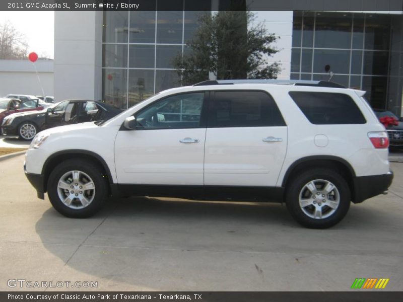 Summit White / Ebony 2011 GMC Acadia SL