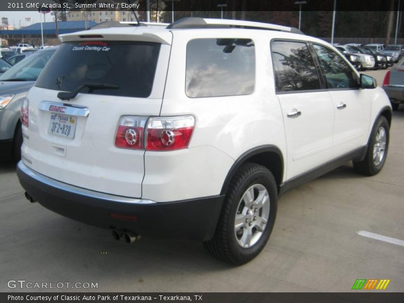 Summit White / Ebony 2011 GMC Acadia SL