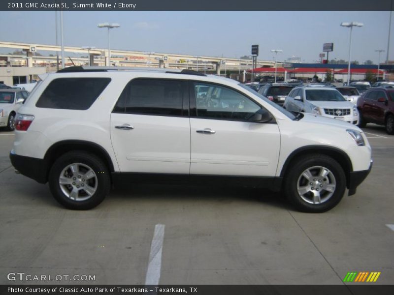 Summit White / Ebony 2011 GMC Acadia SL