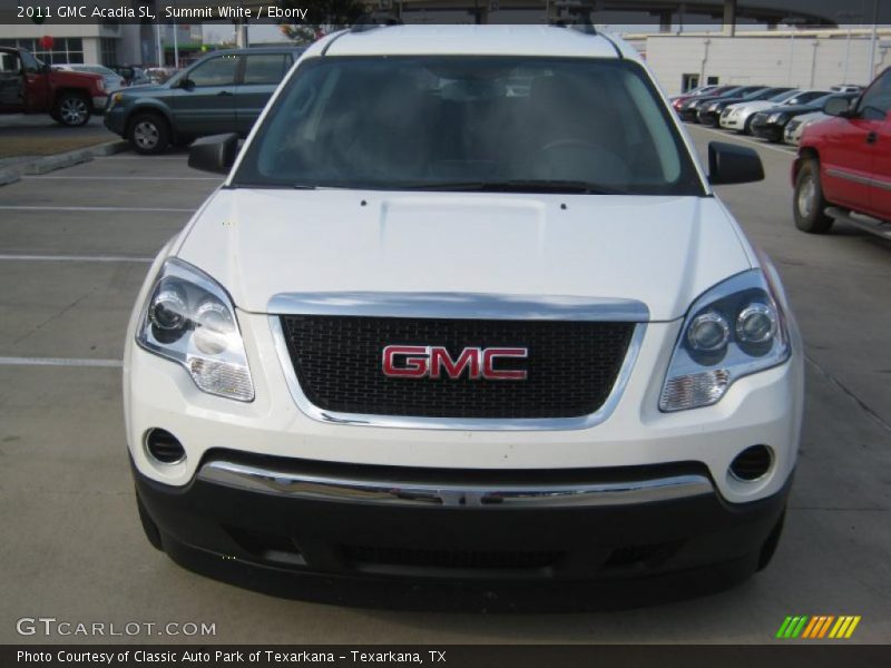 Summit White / Ebony 2011 GMC Acadia SL