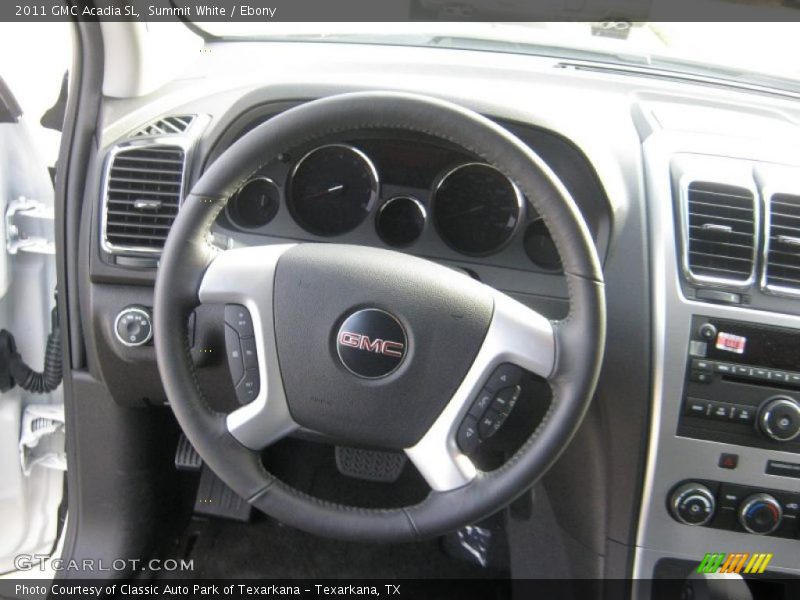 Summit White / Ebony 2011 GMC Acadia SL