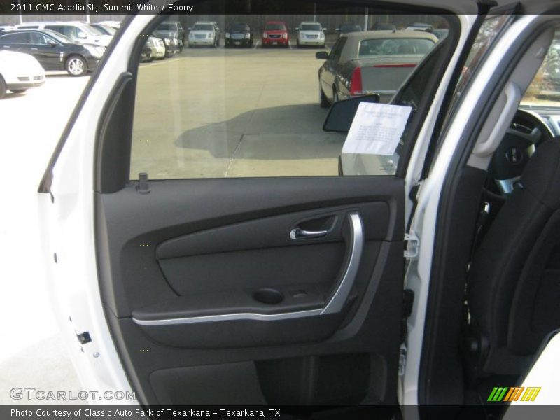 Summit White / Ebony 2011 GMC Acadia SL