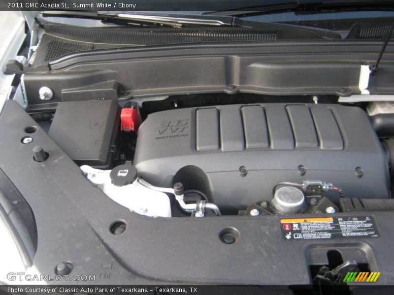 Summit White / Ebony 2011 GMC Acadia SL