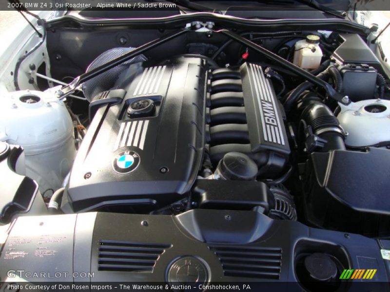 Alpine White / Saddle Brown 2007 BMW Z4 3.0si Roadster