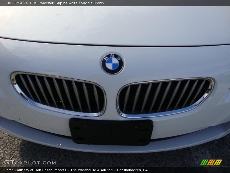 Alpine White / Saddle Brown 2007 BMW Z4 3.0si Roadster