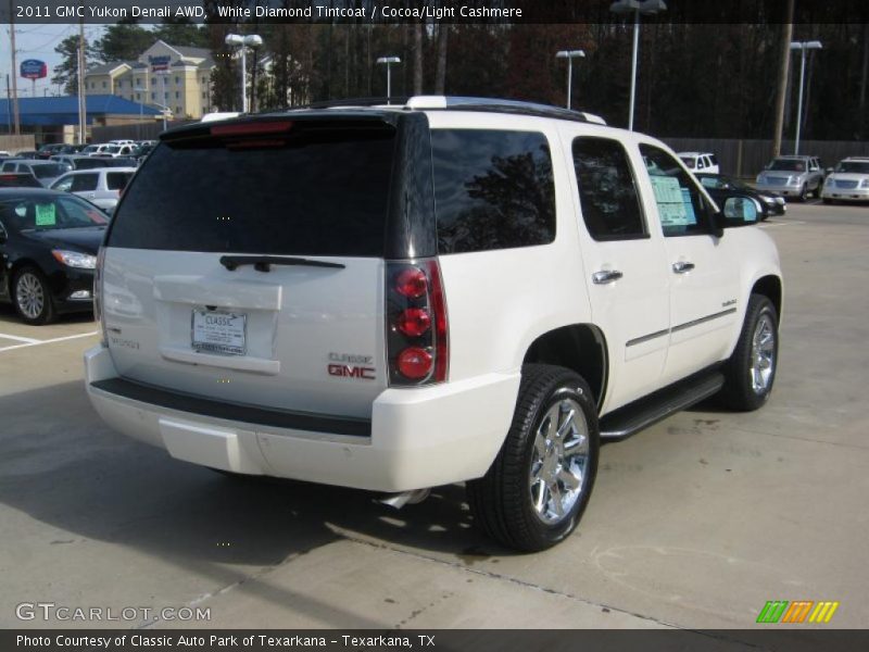 White Diamond Tintcoat / Cocoa/Light Cashmere 2011 GMC Yukon Denali AWD