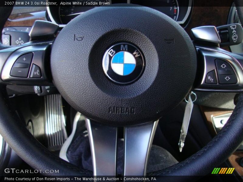 Alpine White / Saddle Brown 2007 BMW Z4 3.0si Roadster