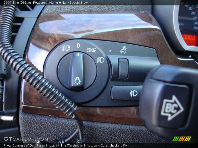 Alpine White / Saddle Brown 2007 BMW Z4 3.0si Roadster