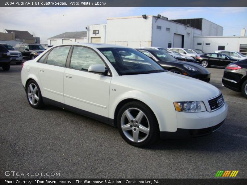 Arctic White / Ebony 2004 Audi A4 1.8T quattro Sedan