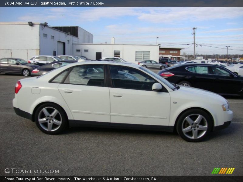 Arctic White / Ebony 2004 Audi A4 1.8T quattro Sedan
