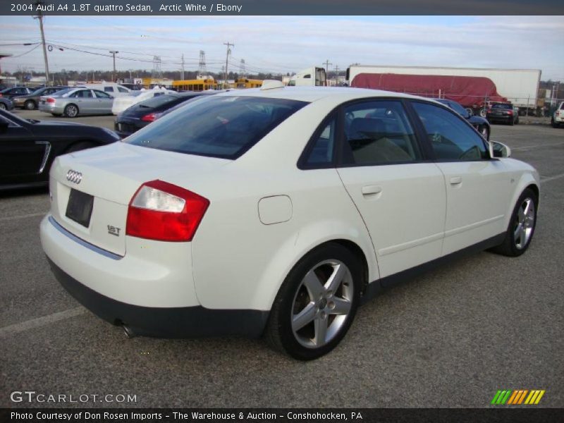 Arctic White / Ebony 2004 Audi A4 1.8T quattro Sedan