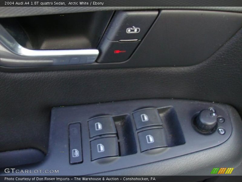 Arctic White / Ebony 2004 Audi A4 1.8T quattro Sedan