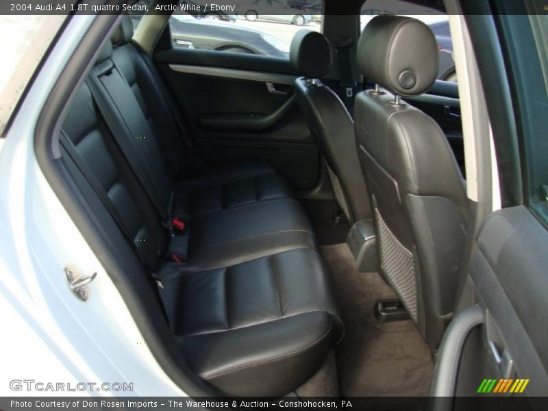 Arctic White / Ebony 2004 Audi A4 1.8T quattro Sedan