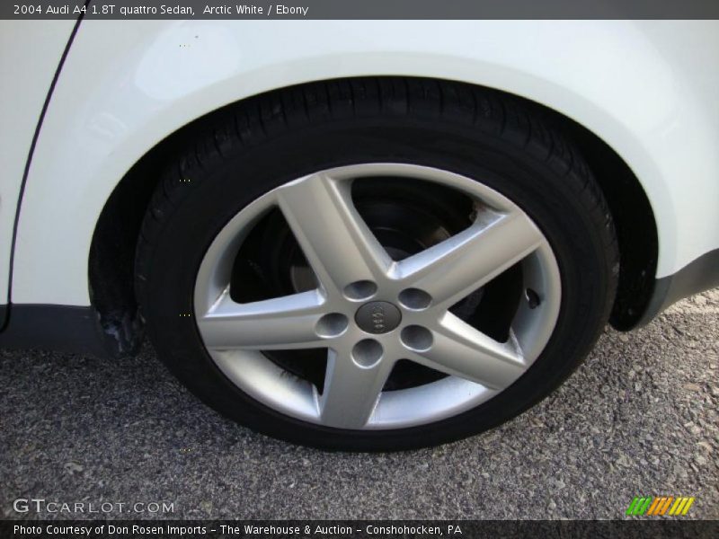 Arctic White / Ebony 2004 Audi A4 1.8T quattro Sedan