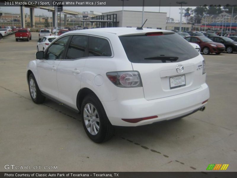 Crystal White Pearl Mica / Sand 2011 Mazda CX-7 i Sport