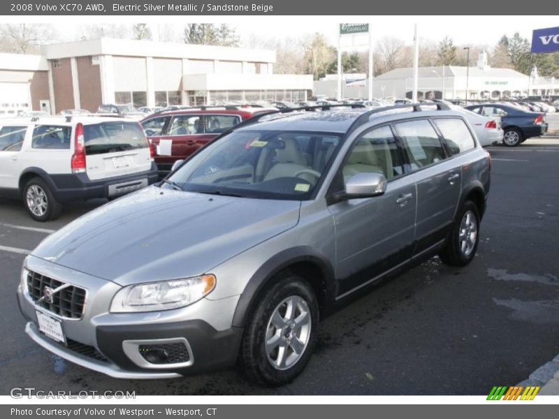 Electric Silver Metallic / Sandstone Beige 2008 Volvo XC70 AWD