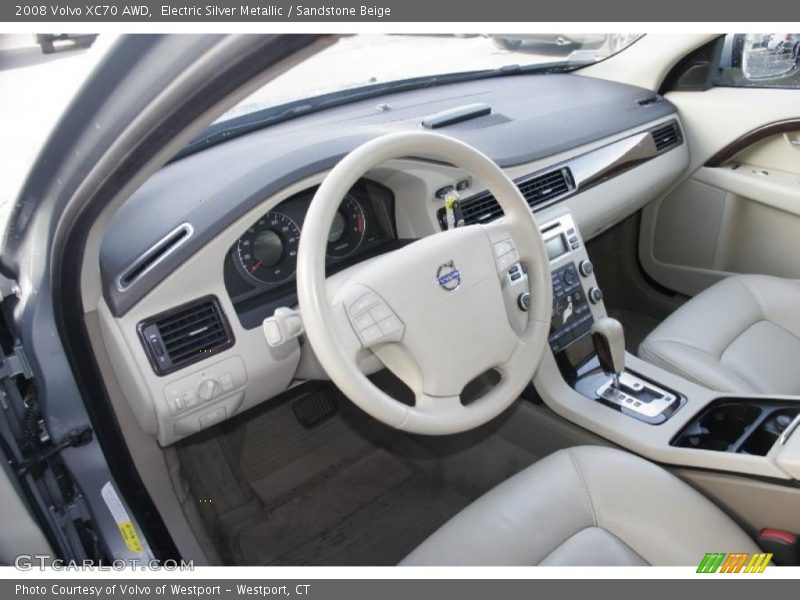 Electric Silver Metallic / Sandstone Beige 2008 Volvo XC70 AWD