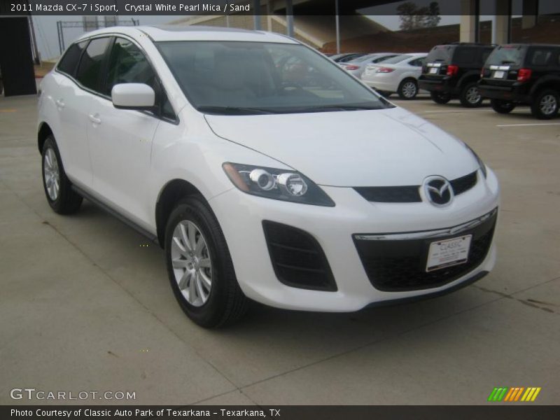 Crystal White Pearl Mica / Sand 2011 Mazda CX-7 i Sport