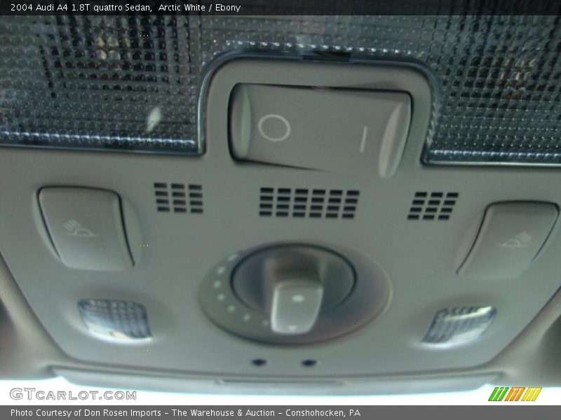 Arctic White / Ebony 2004 Audi A4 1.8T quattro Sedan