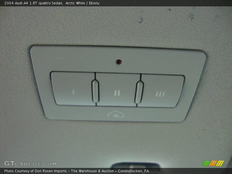 Arctic White / Ebony 2004 Audi A4 1.8T quattro Sedan