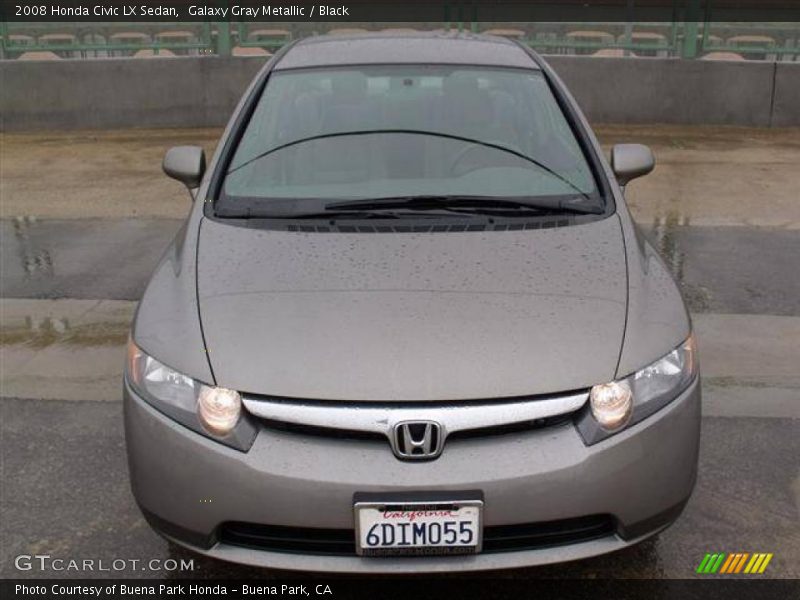 Galaxy Gray Metallic / Black 2008 Honda Civic LX Sedan