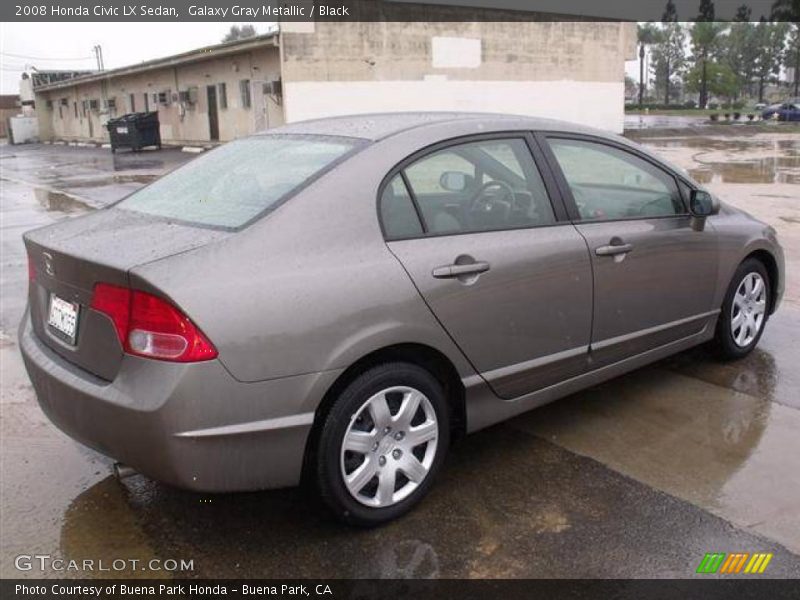 Galaxy Gray Metallic / Black 2008 Honda Civic LX Sedan