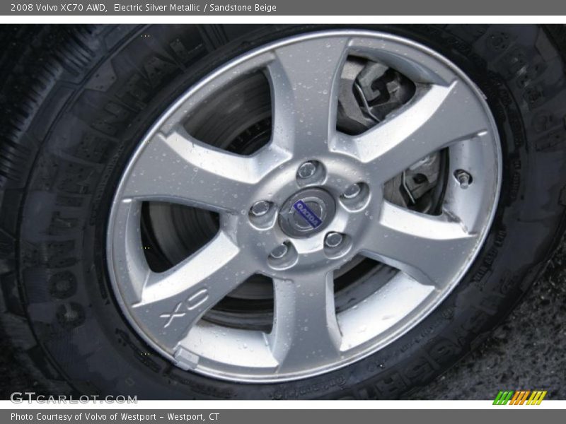 Electric Silver Metallic / Sandstone Beige 2008 Volvo XC70 AWD