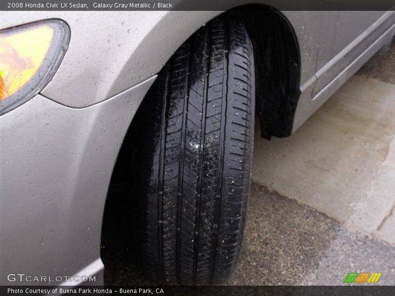 Galaxy Gray Metallic / Black 2008 Honda Civic LX Sedan